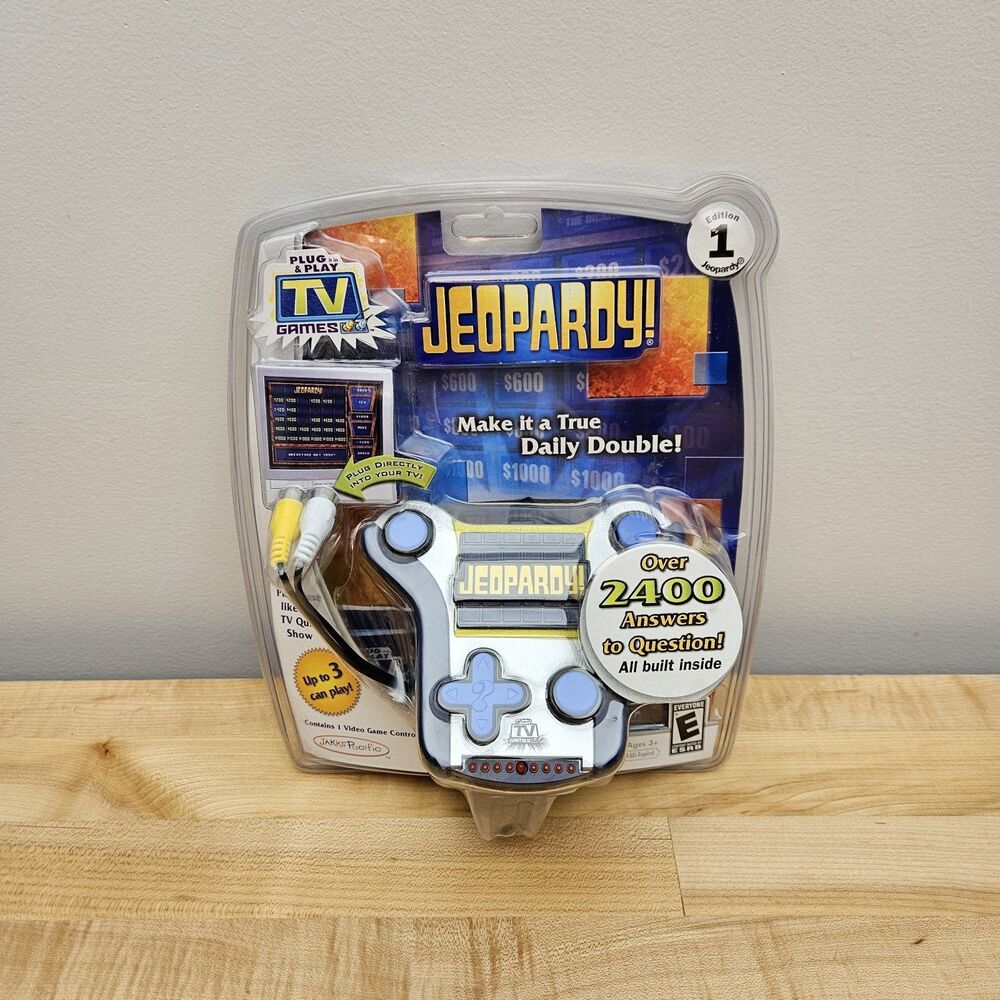 Jakks Pacific Jeopardy Plug & Play TV Games Edition 1 Over 2400 Answers